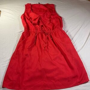 BEBOP Dress Womens Large Red Fit & Flare Sleeveless Knee Length Party Night Out